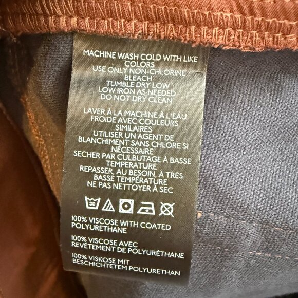 We The Free Free People Wynne Faux Leather Mini Skirt Women's 31 Brown Vegan NWT - Picture 10 of 11